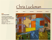 Tablet Screenshot of chrisluckmanart.com